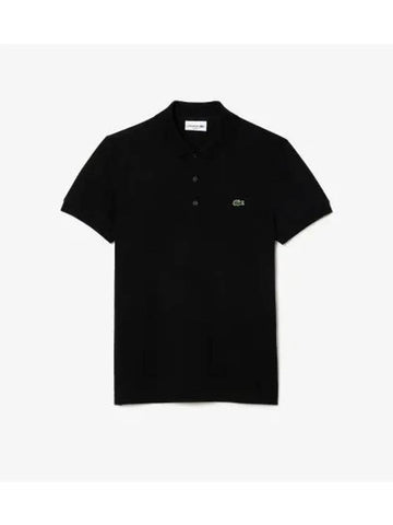 Men s Slim Fit Basic Polo Black - LACOSTE - BALAAN 1