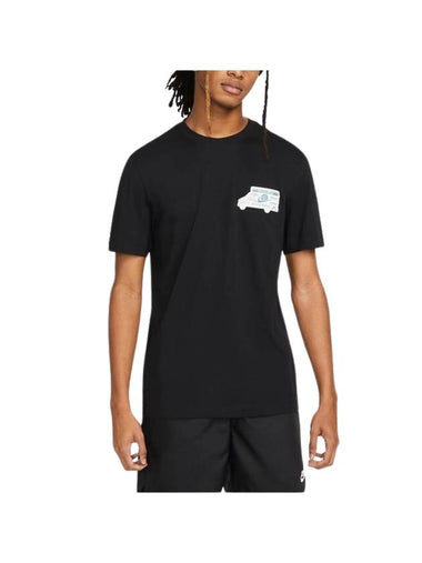 Men's Sportswear Moving Company Short Sleeve T-Shirt Black - NIKE - BALAAN 1