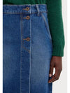 Stadio Denim A-Line Skirt Blue - MAX MARA - BALAAN 4