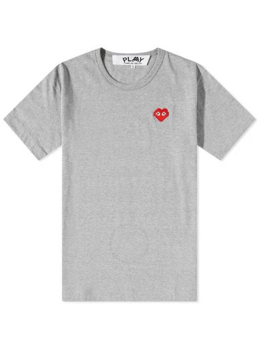 Cdg Play Invader Heart Pixel T-Shirt, Size Large - COMME DES GARCONS PLAY - BALAAN 1