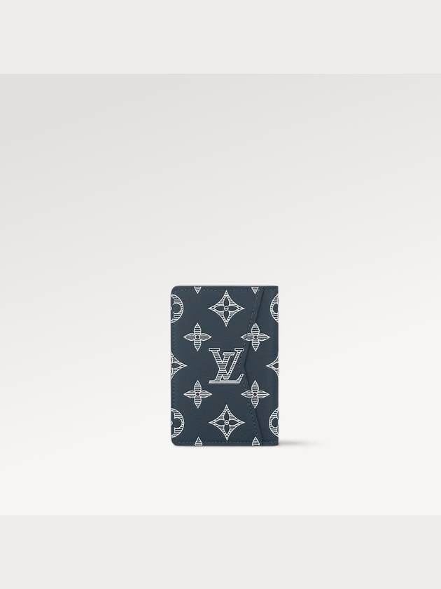 Monogram Pocket Organizer Card Wallet Navy - LOUIS VUITTON - BALAAN 7