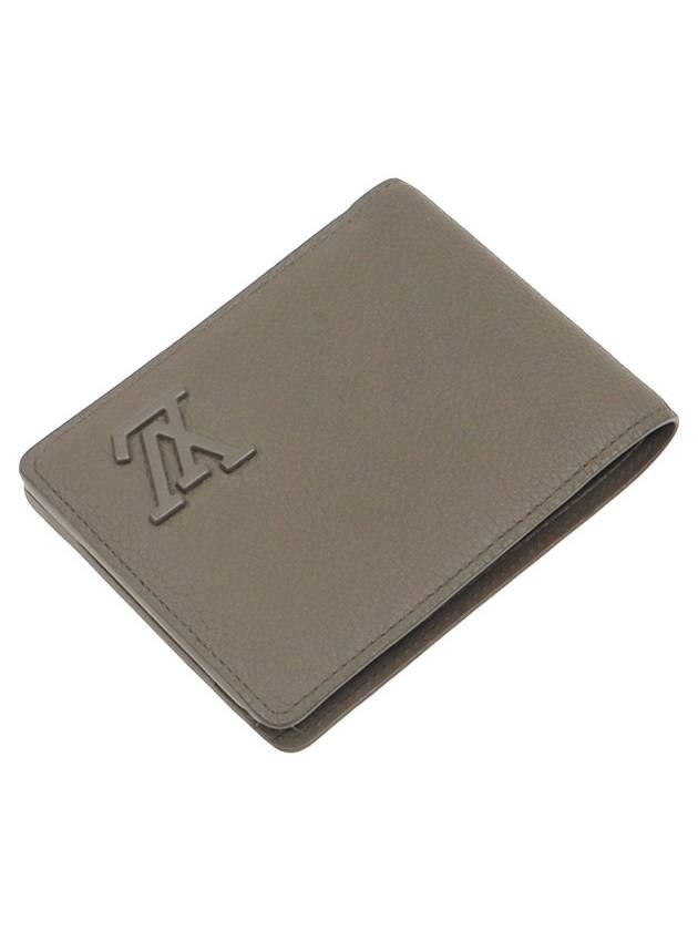 Khaki LV Aerogram Leather Multiple Wallet Half M81734 - LOUIS VUITTON - BALAAN 6