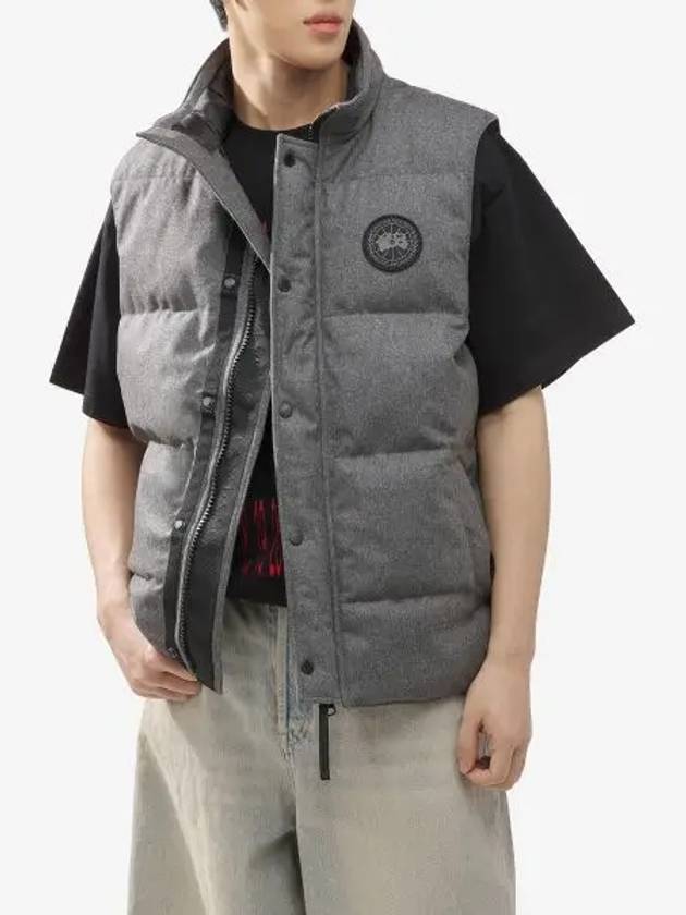 Gar on padded vest gray melange 4151M11551 - CANADA GOOSE - BALAAN 1