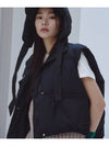 Semi overfit string down vest Black - THE GREEN LAB - BALAAN 1