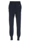 Women's Embroidered Logo Cashmere Blend Track Pants Navy - VIVIENNE WESTWOOD - BALAAN 2