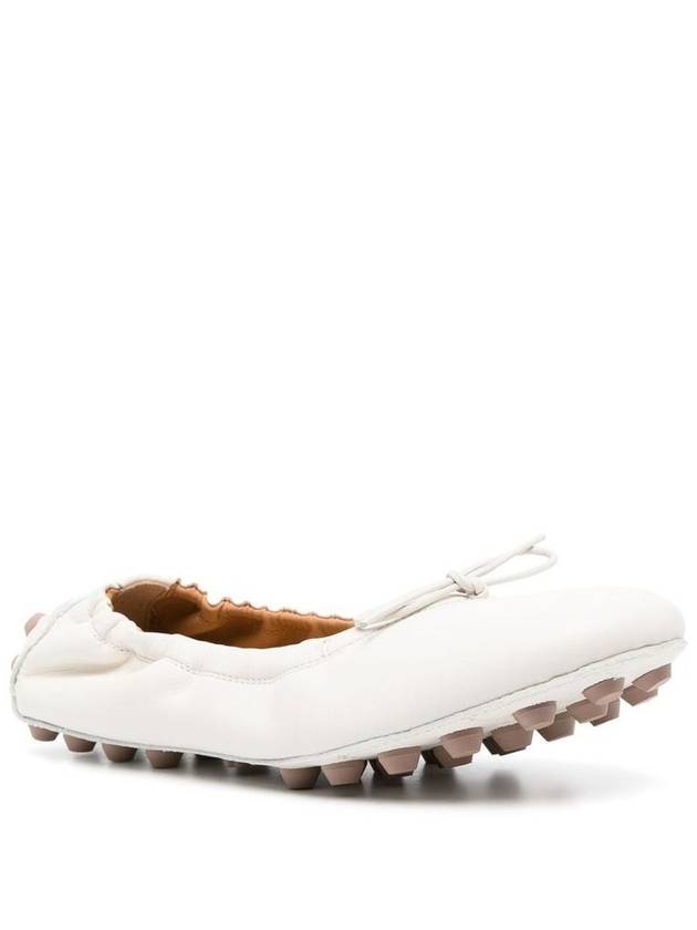 Women's Bubble Leather Ballerina White - TOD'S - BALAAN 4