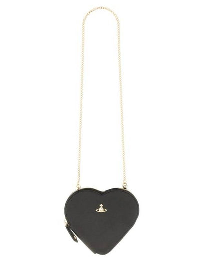 ORB Logo Heart Cross Bag Black - VIVIENNE WESTWOOD - BALAAN 2