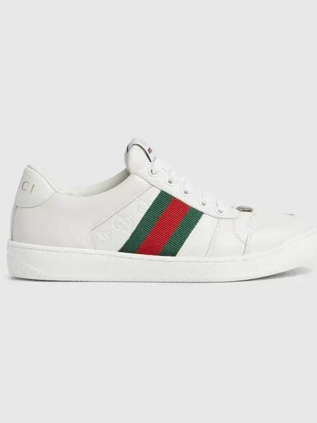 Screener Low Top Sneakers White - GUCCI - BALAAN 1