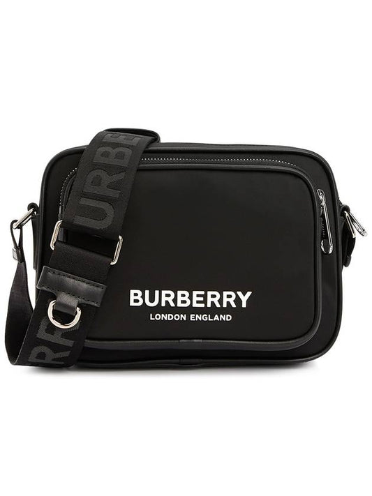 Logo Print Nylon Crossbody Bag Black - BURBERRY - BALAAN 2