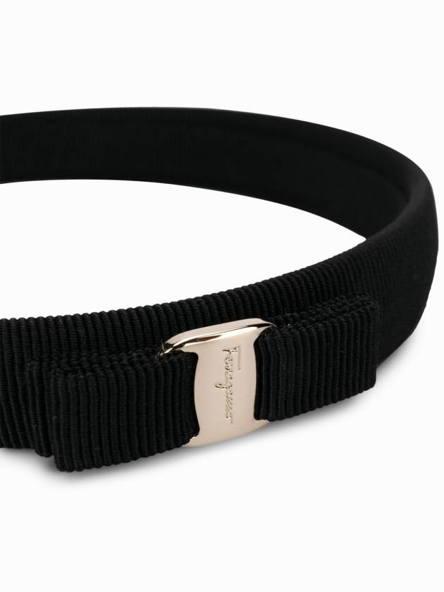 Vara Bow Headband Black - SALVATORE FERRAGAMO - BALAAN 3