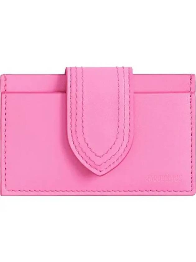 Le Porte Carte Bambino Leather Card Wallet Pink - JACQUEMUS - BALAAN 2