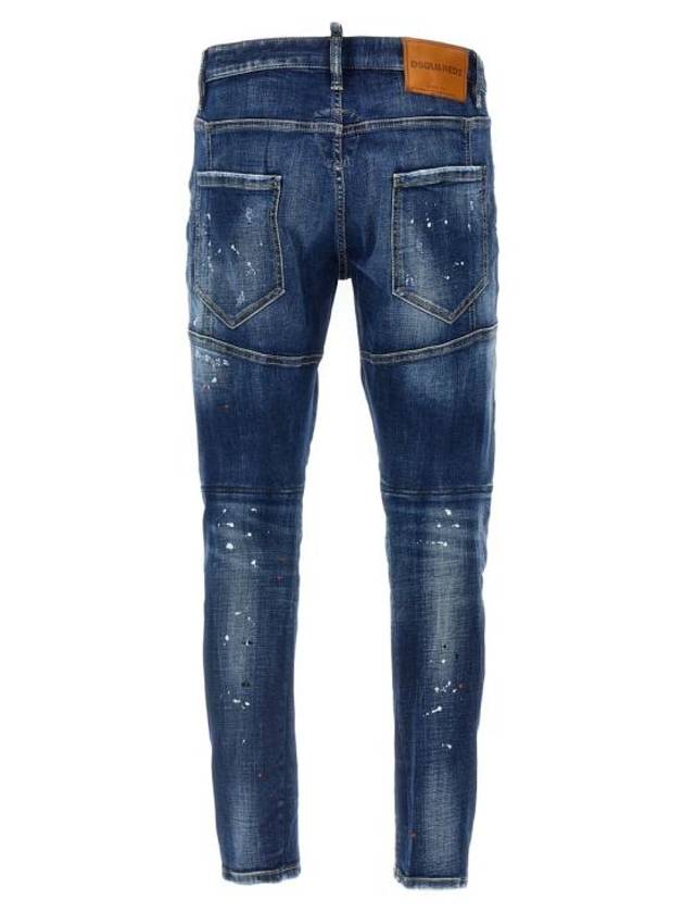 Paint Splatter Tidy Biker Jeans Navy - DSQUARED2 - BALAAN 3