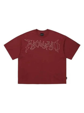 SB logo short sleeve t shirt burgundy - AJOBYAJO - BALAAN 1