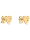 LV Heart Earrings Gold - LOUIS VUITTON - BALAAN 3