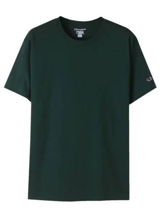 Logo Wappen Short Sleeve T-Shirt Dark Green - CHAMPION - BALAAN 1