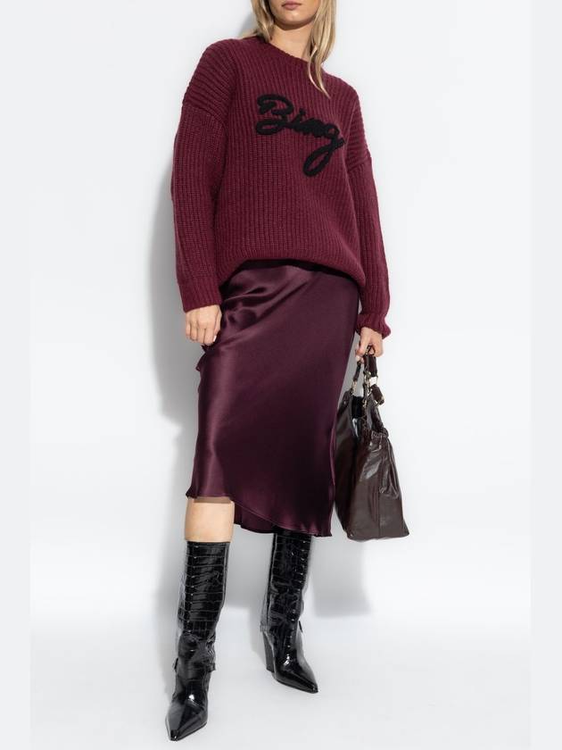 Anine Bing Sweater Sydney, Women's, Burgundy - ANINE BING - BALAAN 2