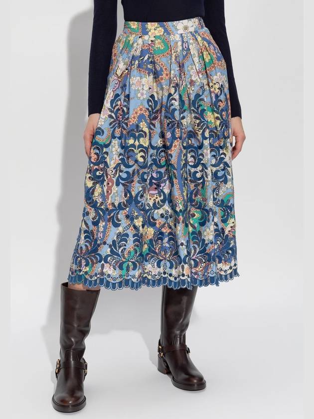 Etro Patterned Skirt With Pockets, Women's, Blue - ETRO - BALAAN 3