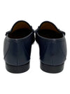 Horsesbit Nestor Grain Leather Loafers Navy - GUCCI - BALAAN 4