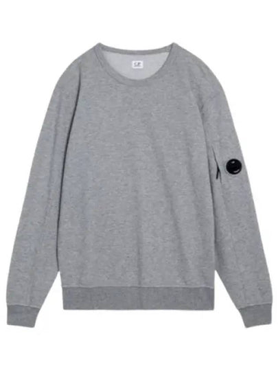 Light Fleece Sweatshirt Grey Melange - CP COMPANY - BALAAN 2