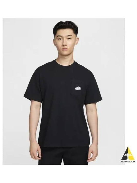 Sportswear Max 90 Pocket Patch T Shirt M Black FZ5414 010 - NIKE - BALAAN 1