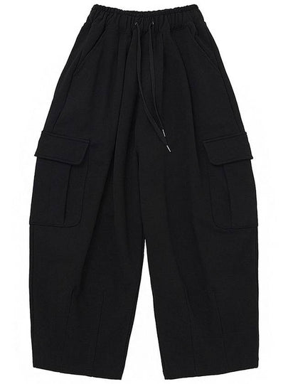 H-T Cargo Balloon Sweat Pants Black - A NOTHING - BALAAN 2