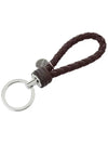 Intrecciato Logo Tag Leather Key Holder Espresso - BOTTEGA VENETA - BALAAN 2