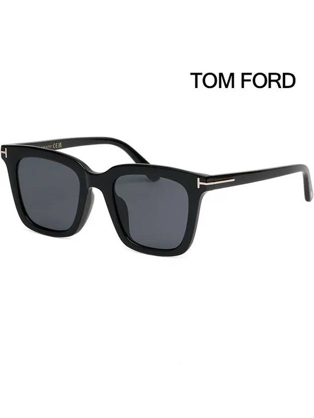 Square Acetate Sunglasses Black - TOM FORD - BALAAN 2