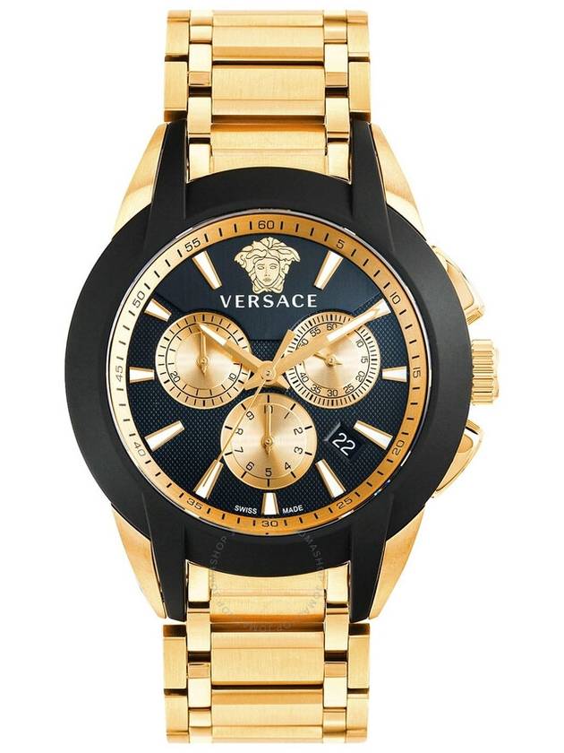 Versace Chronograph Quartz Black Dial Men's Watch VEM800524 - VERSACE - BALAAN 1