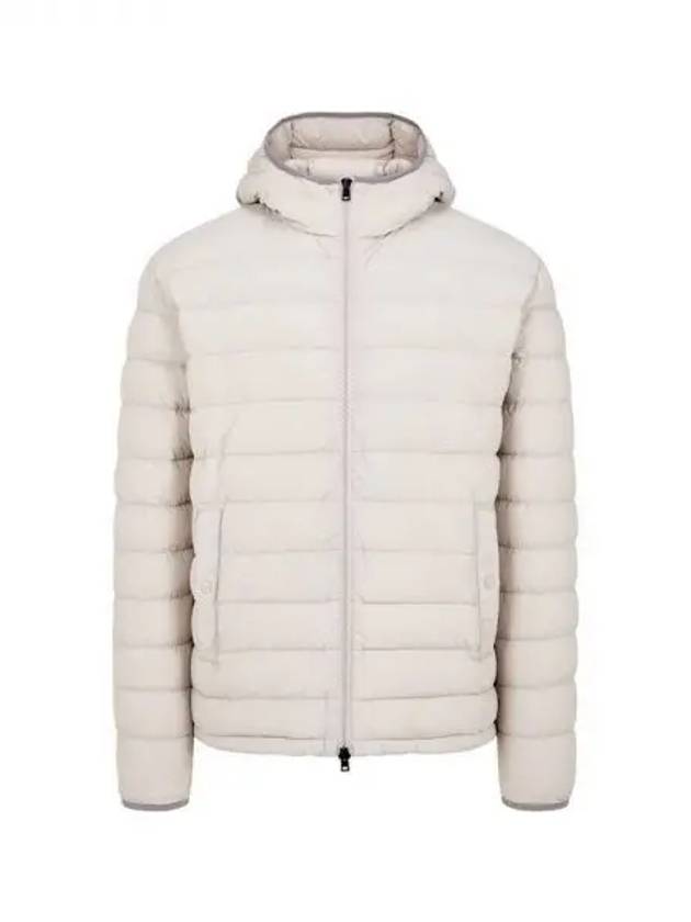 Men s color combination trimming goose down padded jacket cream 270118 - HERNO - BALAAN 1