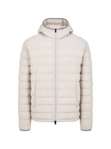 Men s color combination trimming goose down padded jacket cream 270118 - HERNO - BALAAN 1