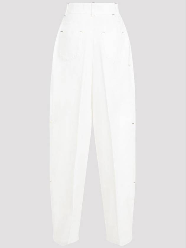 Curgio Ultra High Waist Jeans Off White - JACQUEMUS - BALAAN 3