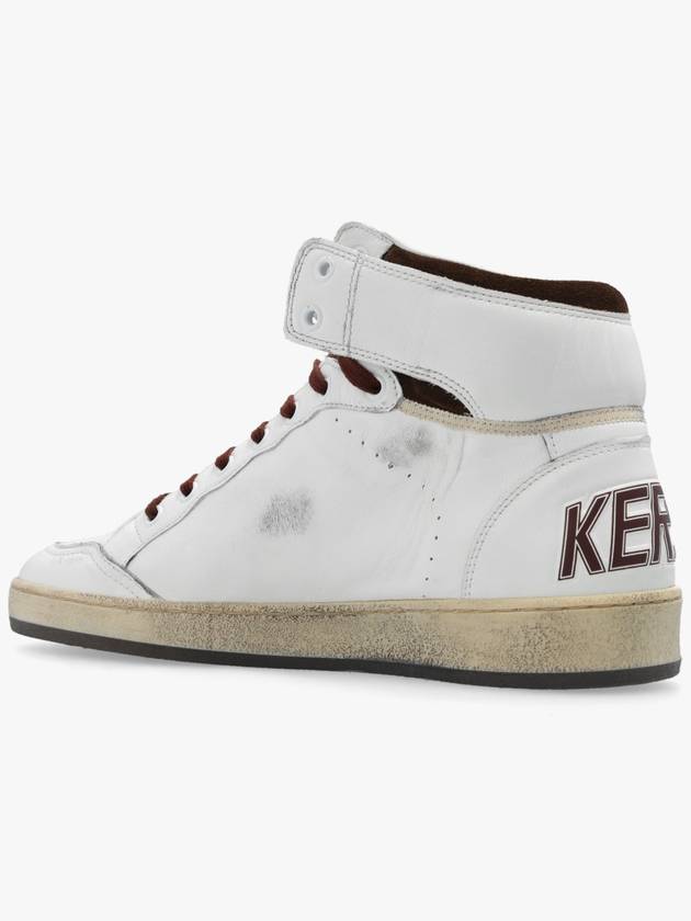 Sky Star Nappa Leather High Top Sneakers White - GOLDEN GOOSE - BALAAN 6