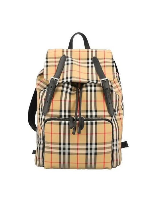 Rucksack Vintage Check Nylon Backpack Beige - BURBERRY - BALAAN 1