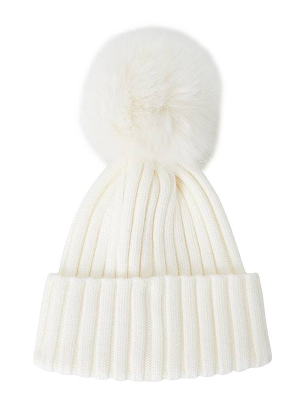 pom wool beanie white - MONCLER - BALAAN 3