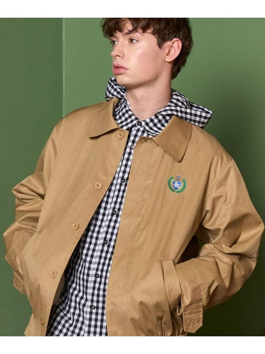 OVERFIT BLOUSON JACKET BEIGE - ZIZEMUSEUM - BALAAN 2