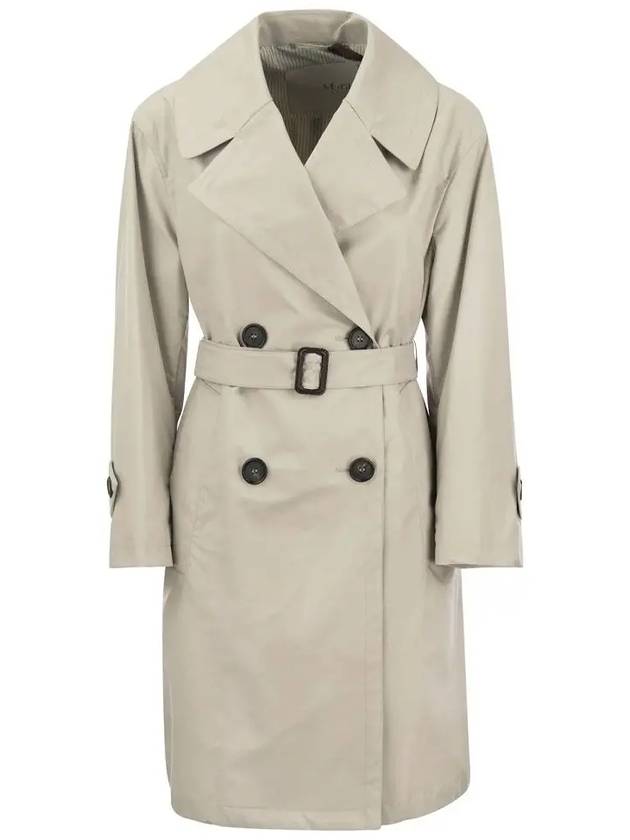 VTRENCH Double Trench Coat Ecru 2419021024 002 - MAX MARA - BALAAN 1