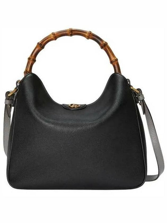 Diana Medium Shoulder Bag Black - GUCCI - BALAAN 2