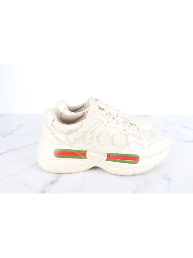 Band logo rhyton sneakers 7 5 265 - GUCCI - BALAAN 6