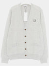 Bold Fox Head Patch Regular Cardigan Grey - MAISON KITSUNE - BALAAN 3