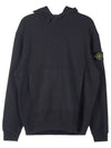 Waffen Patch Cotton Fleece Hoodie Charcoal - STONE ISLAND - BALAAN 2