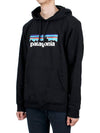 P 6 Logo Uprisal Hoodie Black - PATAGONIA - BALAAN 4