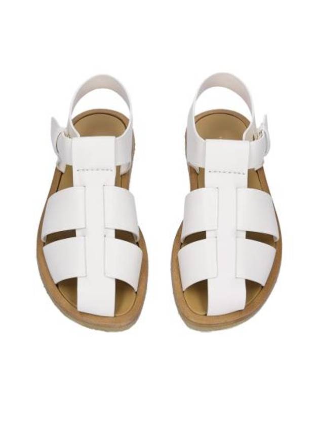 Fisherman Leather Sandal Milk - THE ROW - BALAAN 3