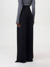 Lino Triacetate Wide Pants Black - MAX MARA - BALAAN 4