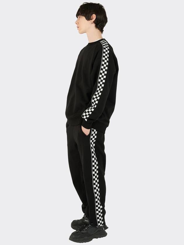 Checkerboard String Sweatpants Black - AOX - BALAAN 7