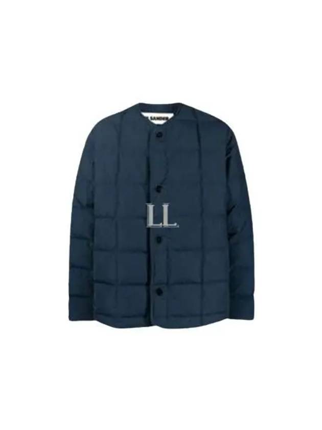 Quilted Button Jacket Blue - JIL SANDER - BALAAN 2