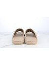 FF logo sandals slippers beige 7 260 - FENDI - BALAAN 3