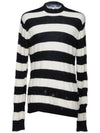 Junya Watanabe COMME DES CARCON Black & White Distressed Pullover - COMME DES GARCONS - BALAAN 8