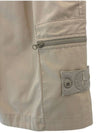 Cargo Bermuda Comfort Fit Cotton Shorts Beige - STONE ISLAND - BALAAN 6