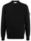 Light Wool Crewneck Knit Top Black - STONE ISLAND - BALAAN 2