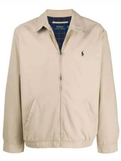 Men's Bayport Cotton Zip-Up Jacket Beige - POLO RALPH LAUREN - BALAAN 2